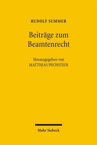 Abbildung von: Beiträge zum Beamtenrecht - Mohr Siebeck
