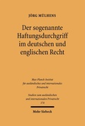 Bild: Der sogenannte Haftungsdurchgriff im deutschen und englischen Recht - Mohr Siebeck