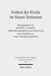 Abbildung von: Einheit der Kirche im Neuen Testament - Mohr Siebeck