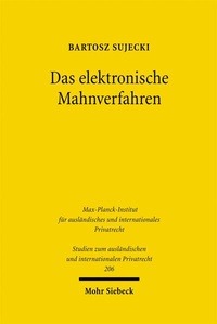 Abbildung von: Das elektronische Mahnverfahren - Mohr Siebeck