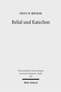 Abbildung von: Belial und Katechon - Mohr Siebeck