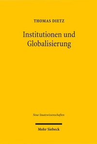 Abbildung von: Institutionen und Globalisierung - Mohr Siebeck