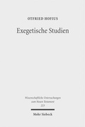 Abbildung von: Exegetische Studien - Mohr Siebeck
