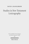 Abbildung von: Studies in New Testament Lexicography - Mohr Siebeck