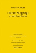 Abbildung von: "Forum Shopping" in der Insolvenz - Mohr Siebeck