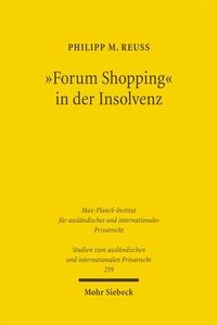 Abbildung von: "Forum Shopping" in der Insolvenz - Mohr Siebeck