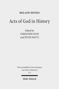 Abbildung von: Acts of God in History - Mohr Siebeck