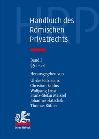 Abbildung von: Handbuch des Römischen Privatrechts - Mohr Siebeck