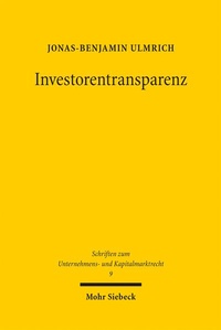 Bild: Investorentransparenz - Mohr Siebeck