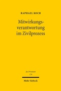 Abbildung von: Mitwirkungsverantwortung im Zivilprozess - Mohr Siebeck