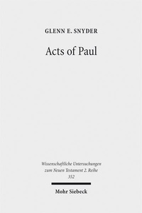 Abbildung von: Acts of Paul - Mohr Siebeck