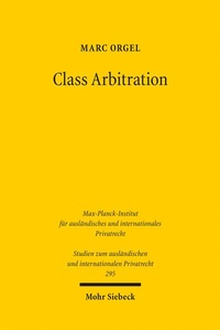 Abbildung von: Class Arbitration - Mohr Siebeck