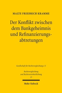 Abbildung von: Der Konflikt zwischen dem Bankgeheimnis und Refinanzierungsabtretungen - Mohr Siebeck