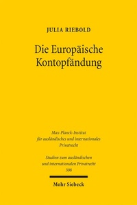Abbildung von: Die Europäische Kontopfändung - Mohr Siebeck