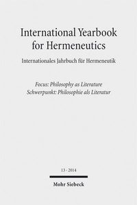 Abbildung von: International Yearbook for Hermeneutics / Internationales Jahrbuch für Hermeneutik - Mohr Siebeck