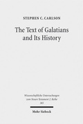 Abbildung von: The Text of Galatians and Its History - Mohr Siebeck