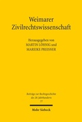 Abbildung von: Weimarer Zivilrechtswissenschaft - Mohr Siebeck