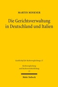 Abbildung von: Die Gerichtsverwaltung in Deutschland und Italien - Mohr Siebeck