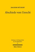 Abbildung von: Abschiede vom Unrecht - Mohr Siebeck