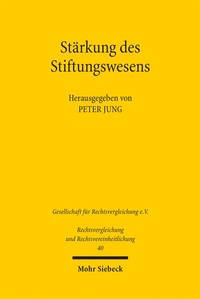 Abbildung von: Stärkung des Stiftungswesens - Mohr Siebeck