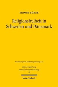 Abbildung von: Religionsfreiheit in Schweden und Dänemark - Mohr Siebeck