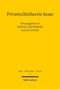 Abbildung von: Privatrechtstheorie heute - Mohr Siebeck