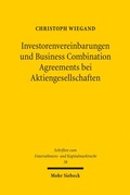Bild: Investorenvereinbarungen und Business Combination Agreements bei Aktiengesellschaften - Mohr Siebeck