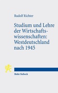 Bild: Studium und Lehre der Wirtschaftswissenschaften: Westdeutschland nach 1945 - Mohr Siebeck