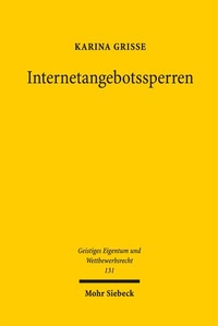 Abbildung von: Internetangebotssperren - Mohr Siebeck
