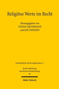 Abbildung von: Religiöse Werte im Recht - Mohr Siebeck