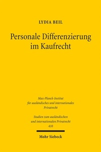 Bild: Personale Differenzierung im Kaufrecht - Mohr Siebeck