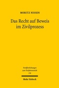 Bild: Das Recht auf Beweis im Zivilprozess - Mohr Siebeck