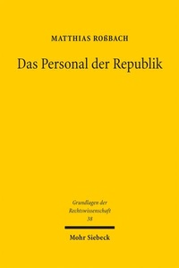 Abbildung von: Das Personal der Republik - Mohr Siebeck