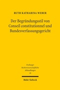 Bild: Der Begründungsstil von Conseil constitutionnel und Bundesverfassungsgericht - Mohr Siebeck