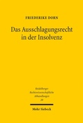 Bild: Das Ausschlagungsrecht in der Insolvenz - Mohr Siebeck