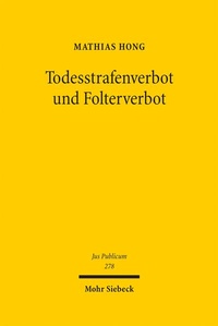 Bild: Todesstrafenverbot und Folterverbot - Mohr Siebeck