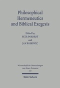 Bild: Philosophical Hermeneutics and Biblical Exegesis - Mohr Siebeck