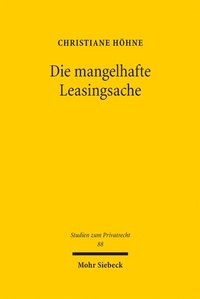Bild: Die mangelhafte Leasingsache - Mohr Siebeck