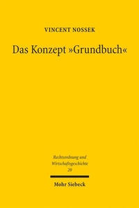 Bild: Das Konzept "Grundbuch" - Mohr Siebeck