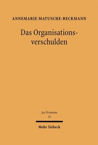 Bild: Das Organisationsverschulden - Mohr Siebeck