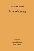 Bild: Private Ordnung - Mohr Siebeck