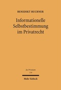 Bild: Informationelle Selbstbestimmung im Privatrecht - Mohr Siebeck