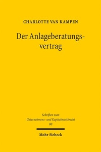 Bild: Der Anlageberatungsvertrag - Mohr Siebeck