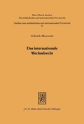 Bild: Das internationale Wechselrecht - Mohr Siebeck