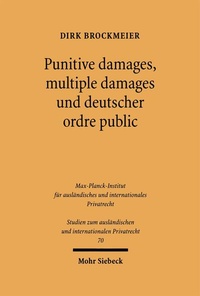 Bild: Punitive damages, multiple damages und deutscher ordre public - Mohr Siebeck