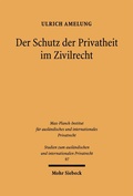 Bild: Der Schutz der Privatheit im Zivilrecht - Mohr Siebeck