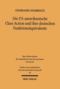 Bild: Die US-amerikanische Class Action und ihre deutsche Funktionsäquivalente - Mohr Siebeck