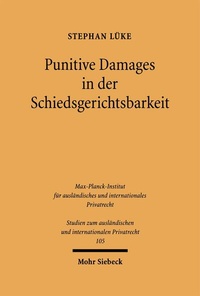 Bild: Punitive Damages in der Schiedsgerichtsbarkeit - Mohr Siebeck