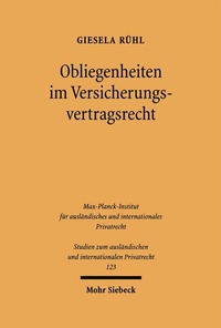 Bild: Obliegenheiten im Versicherungsvertragsrecht - Mohr Siebeck