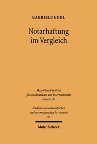 Bild: Notarhaftung im Vergleich - Mohr Siebeck